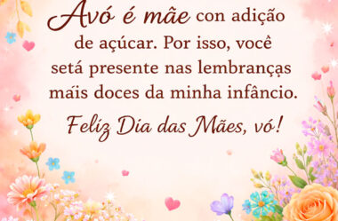 Avó é mãe com adição de açúcar