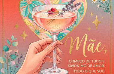 Um Brinde ao Feliz Dia das Mães Mensagem