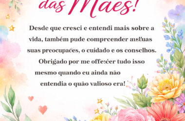 Desde que cresci e entendi mais sobre a vida
