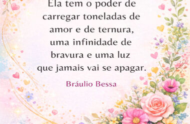 Ela tem o poder de carregar toneladas de amor