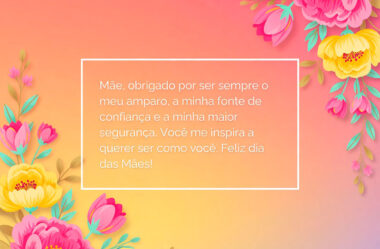 Mãe, obrigado por ser sempre o meu amparo