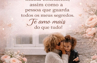 Mãe, você é a minha melhor amiga