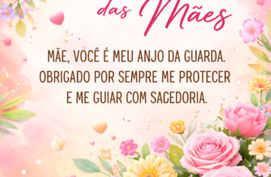 Mãe você é meu anjo da guarda