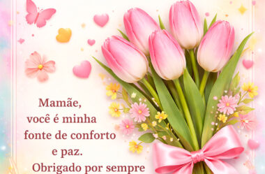 Mamãe você é minha fonte de conforto e paz