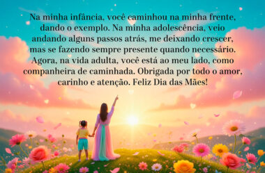Na minha infância, você caminhou na minha frente