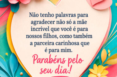 Não tenho palavras para agradecer Feliz Dia das Mães