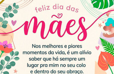 Há sempre um lugar pra mim no seu colo