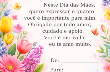 Neste Dia das Mães quero expressar