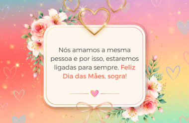 Nós amamos a mesma pessoa e por isso estaremos ligadas