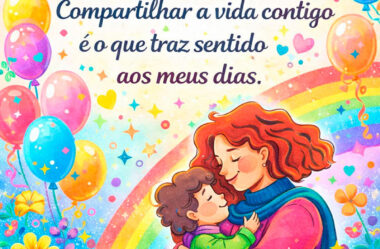 Obrigada mãezinha pela presença constante