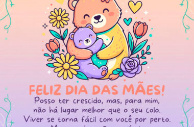 Posso ter crescido, mas, para mim, não há lugar melhor que o seu colo