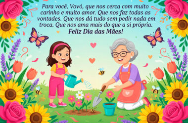 Que nos faz todas as vontades Feliz Dia das Mães