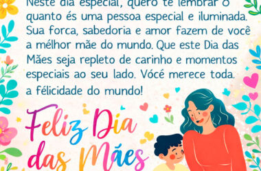 Quero te lembrar o quanto você é uma pessoa especial