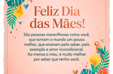 São pessoas maravilhosas como você que tornam o mundo