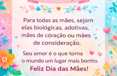 Seu amor é o que torna o mundo um lugar mais bonito