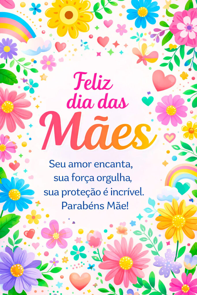 Seu amor encanta Feliz Dia das Mães - Mundo Mensagens