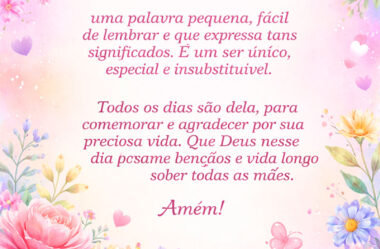 Todos os dias são dela Feliz Dia das Mães