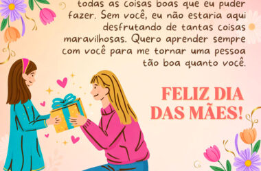 Você é bem aventurada, merece de mim o maior amor que tenho