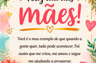 Você é o meu exemplo Feliz dia das Mães Frase