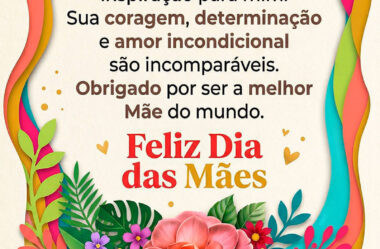 Você é uma verdadeira inspiração