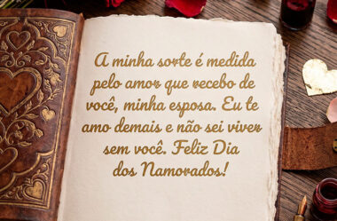 A minha sorte é medida pelo amor que recebo