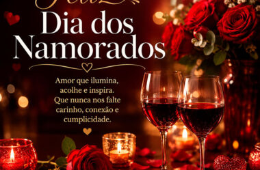 Amor que ilumina Feliz Dia dos Namorados