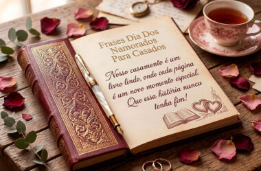 Nosso casamento é um livro lindo, onde cada página é um novo momento