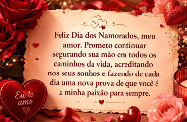 Prometo continuar segurando sua mão em todos os caminhos