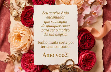 Seu sorriso é tão encantador que sou capaz de qualquer coisa