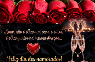 Amor não é olhar um para o outro